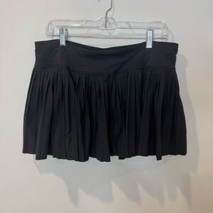 Lululemon Pleat to Street Black Tennis Skirt/Skort Size 10